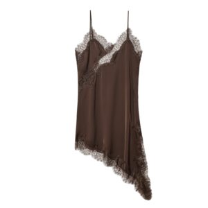 Vestido de verano de satén con espalda descubierta