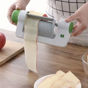 Rebanadores manuales de frutas y verduras, pelador de hojas redondas de seguridad multifunción, pelador de patatas y manzanas, dispositivo Corer, accesorios de cocina