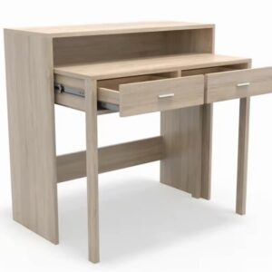 DORMIDAN- Consola Extraible, Mesa Escritorio Extensible, Mesa Estudio, con cajones y balda