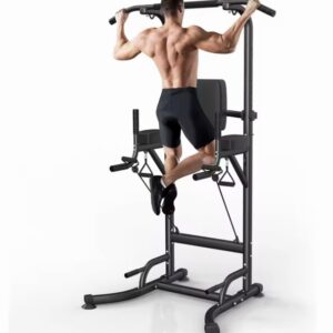 Torre de Ejercicios Multifuncional GartistGO, Barra de Dominadas, Estación de Flexiones, Ejercicios Abdominales para Entrenamiento de Fuerza en Casa