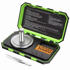 Mini báscula Digital de 0,001g y 50g, báscula de miligramos para joyería, báscula portátil para hornear en la cocina con peso de calibración