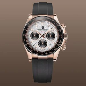 PAGANI DESIGN 2026 NUEVO 1664 Reloj de Hombre con Esfera de Meteorito, Reloj de Cuarzo de Lujo con Zafiro para Hombre, Cronógrafo Deportivo, Reloj Hombre